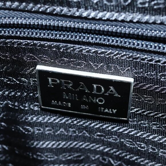 PRADA Business Bag Nylon Black Silver Auth bs30135 - Picture 10 of 16